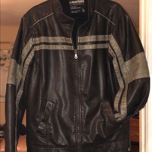 Vegan leather jacket large